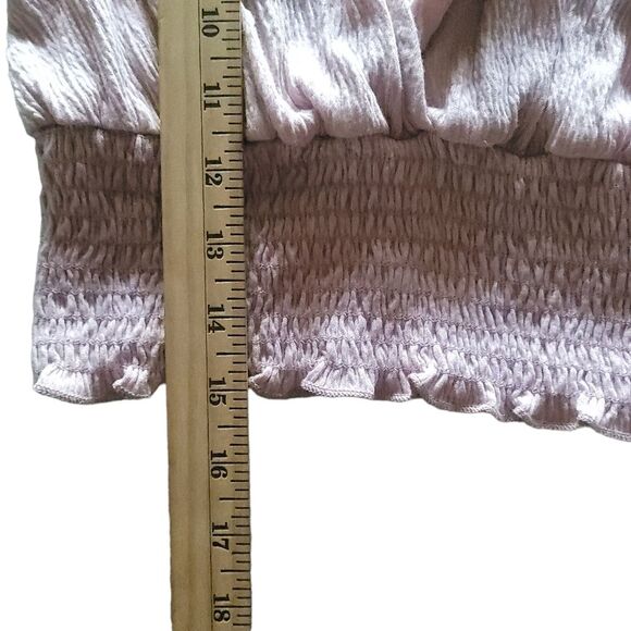 Urban Outfitters Women's Pink Crop Top Small Smocked band - Picture 12 of 12